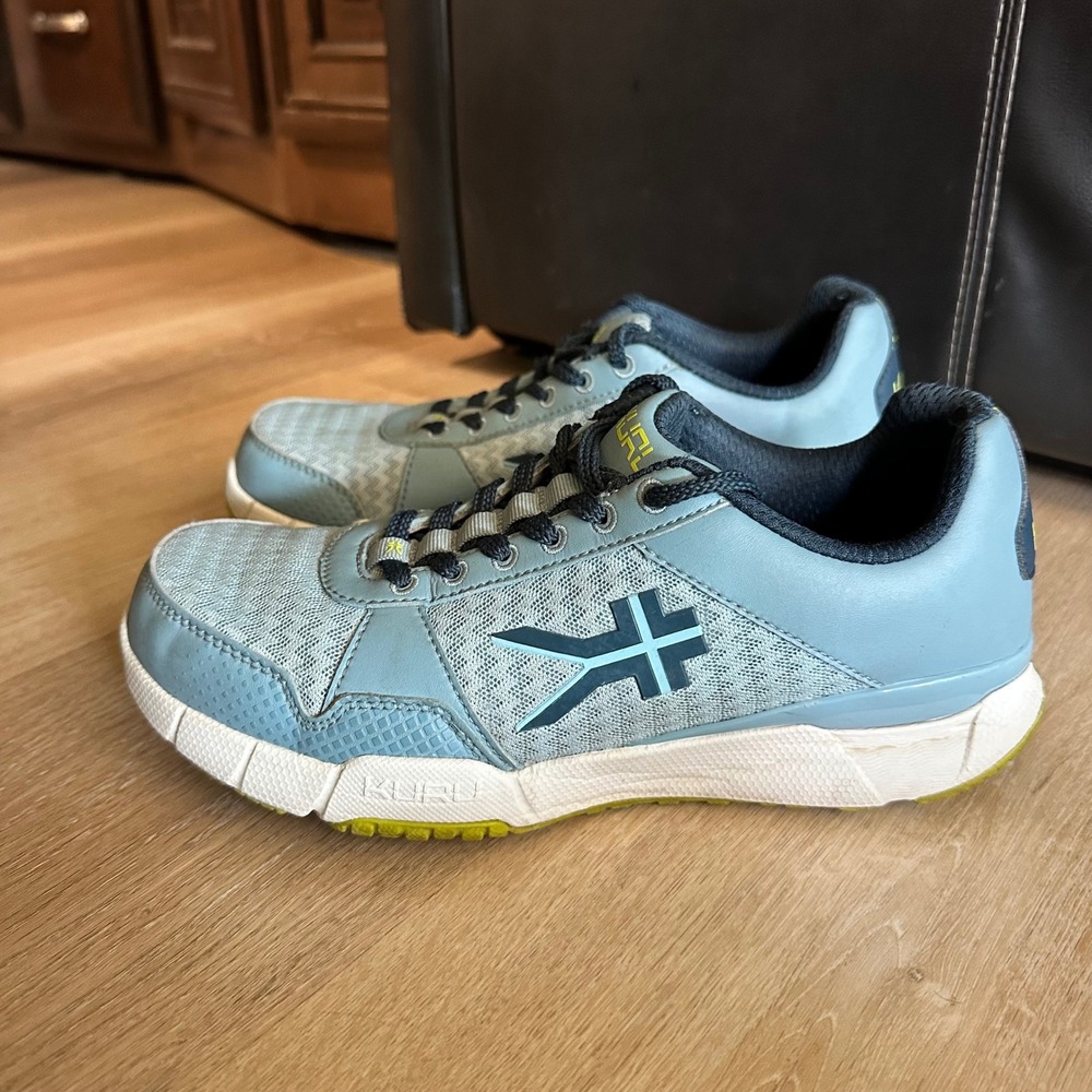 Kuru Quantum Womens 7.5 Blue Walking Running Shoes Orthopedic Support Activewear